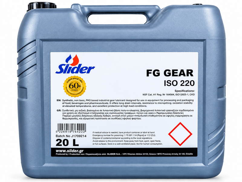SLIDER FG GEAR ISO 68 & 220 OIL