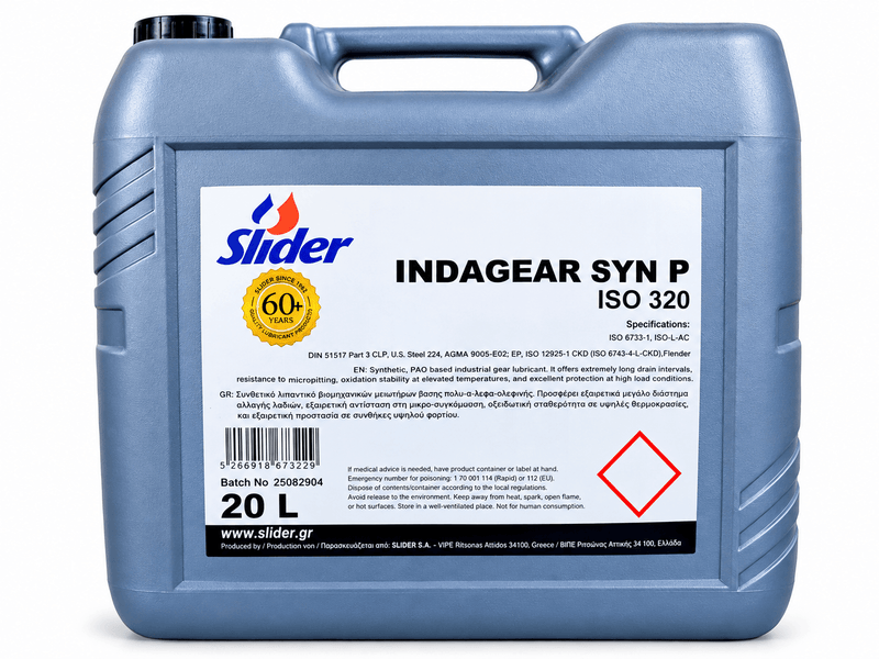 SLIDER INDAGEAR SYN P ISO 150 & 320 OIL